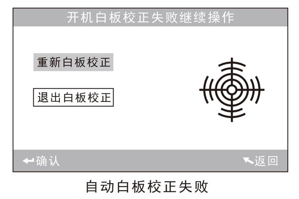 自动白板校正失败